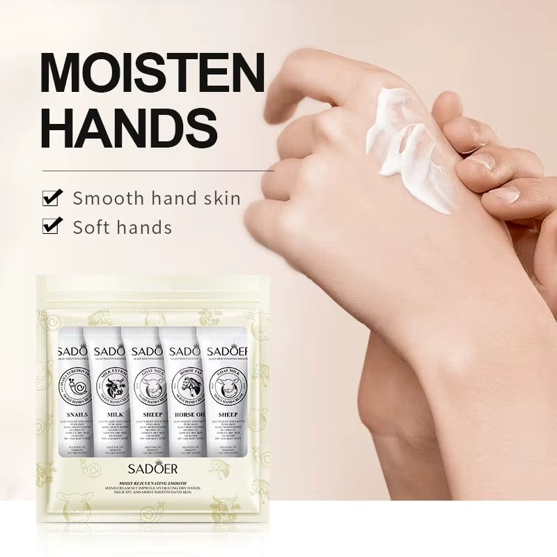 SADOER Animal Extract Hand Cream Set of 5