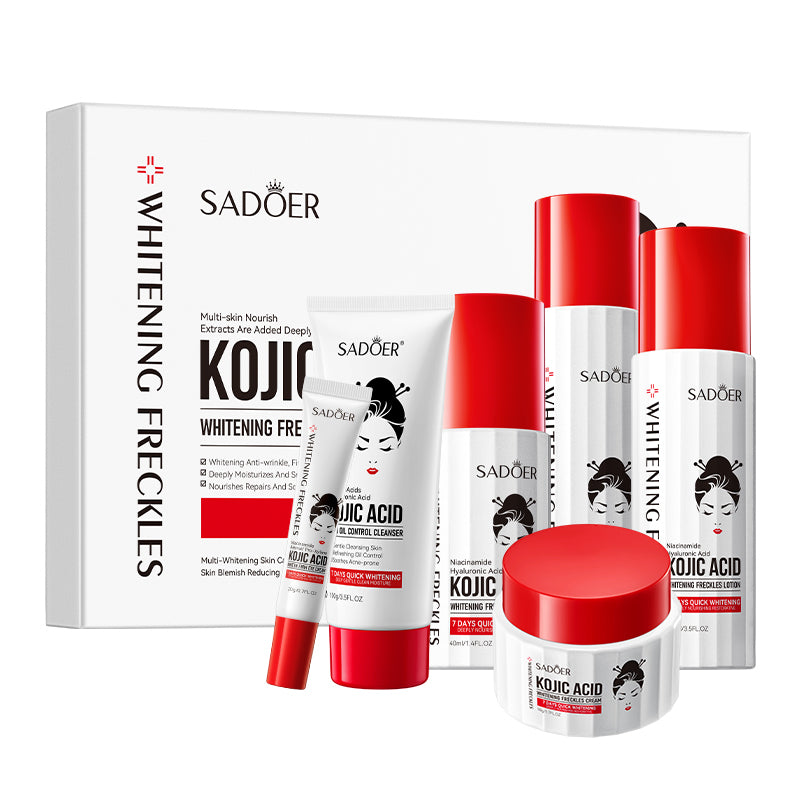 SADOER Kojic Acid Whitening & Brightening Skincare Set of 6