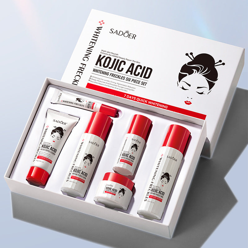 SADOER Kojic Acid Whitening & Brightening Skincare Set of 6