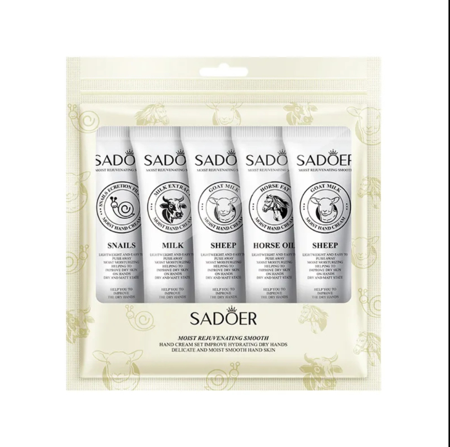 SADOER Animal Extract Hand Cream Set of 5